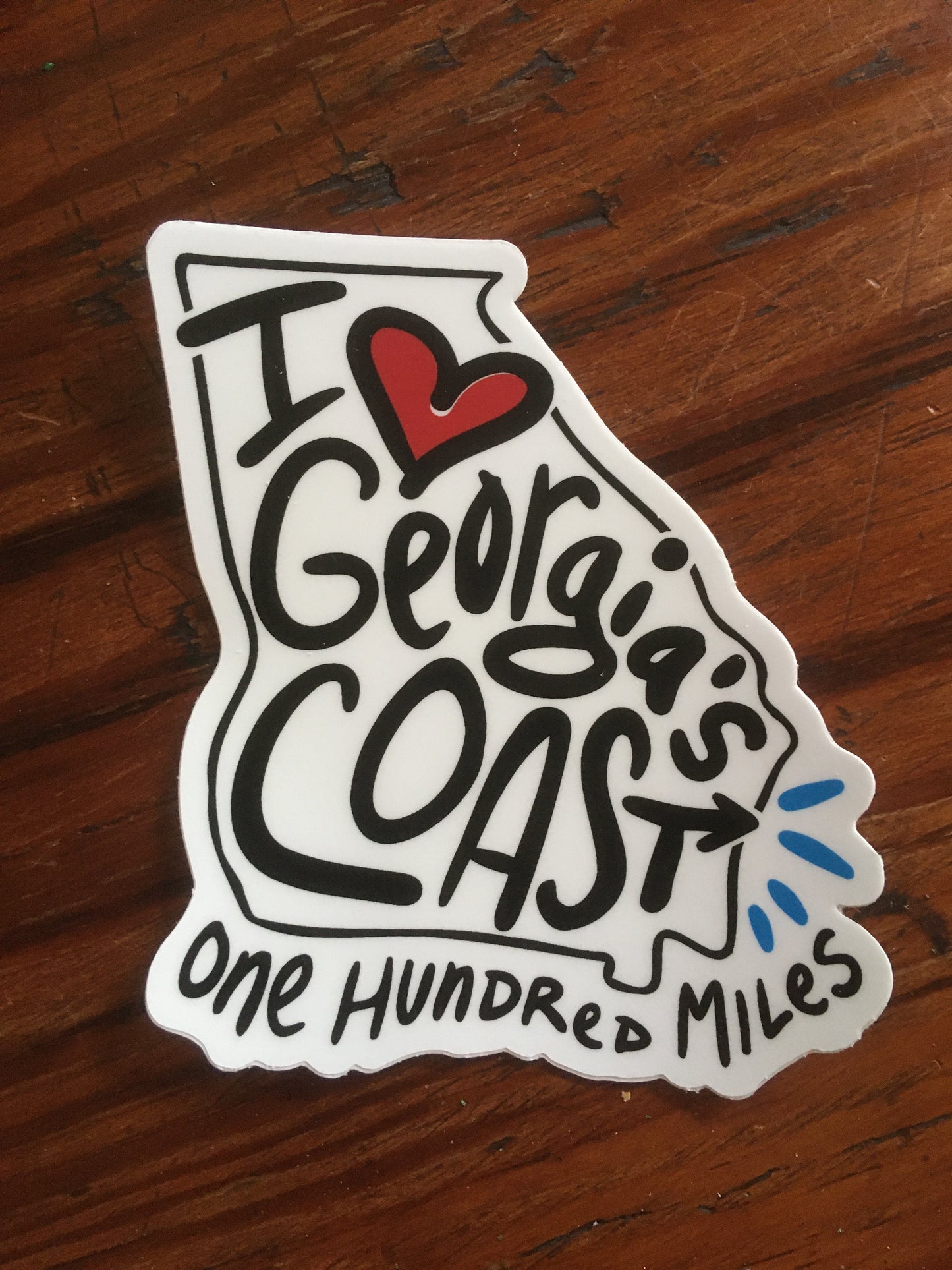 I Love Georgia's Coast Decal